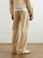 Cherry Los Angeles - Charro Straight-Leg Embroidered Cotton-Blend Twill Trousers - Neutrals