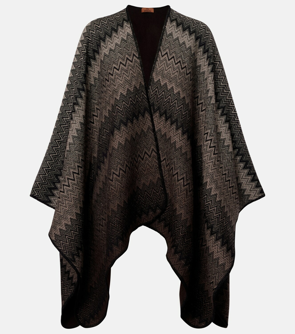 Missoni Zig Zag wool cape