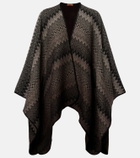 Missoni Zig Zag wool cape