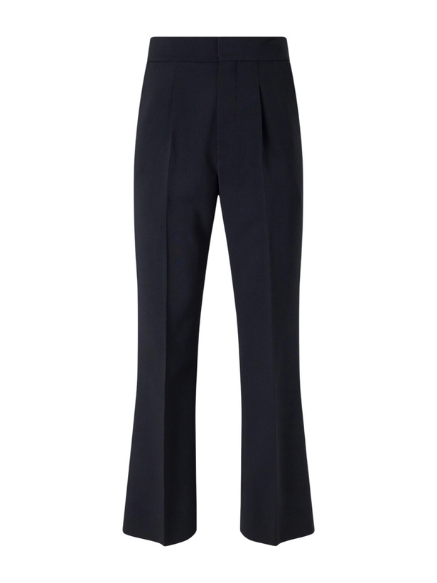 Photo: Fear of God - Flared Pleated Wool-Blend Trousres - Black