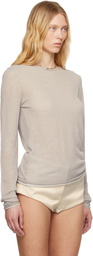 Entire Studios Gray Duplex Knit T-shirt