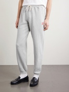 Cherry Los Angeles - Western Athletic Embroidered Cotton-Blend Jersey Sweatpants - Gray