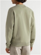 Loewe - Logo-Embroidered Cotton-Jersey Sweatshirt - Green