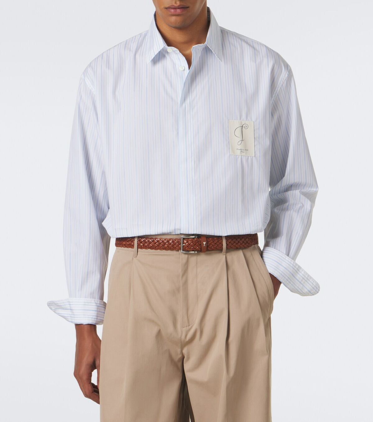 Jacquemus Simon striped cotton shirt