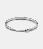 Repossi Serti Sur Vide 18kt white gold bangle with diamonds