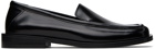 The Attico Black Evan Loafers