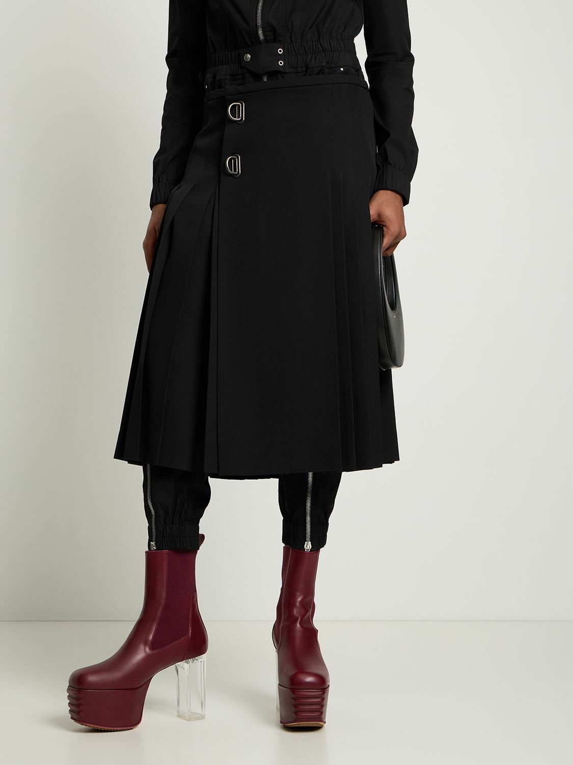 RICK OWENS - 125mm Kiss Leather Boots Rick Owens RICK OWENS - 125mm Kiss Leather Boots Rick Owens
