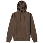 Gramicci Men's One Point Hoody in Brown Pigment