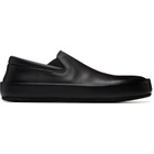 Marsèll Black Cassapelle Leather Slip On Sneakers