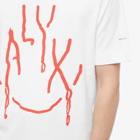 1017 ALYX 9SM Men's Dripping Face T-Shirt in White