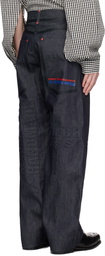 Walter Van Beirendonck Navy G-Star Edition Basic Jeans