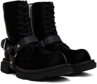both Black Gao Harness Boots