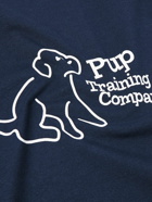 Pop Trading Company - Pup Training Printed Cotton-Jersey T-Shirt - Blue