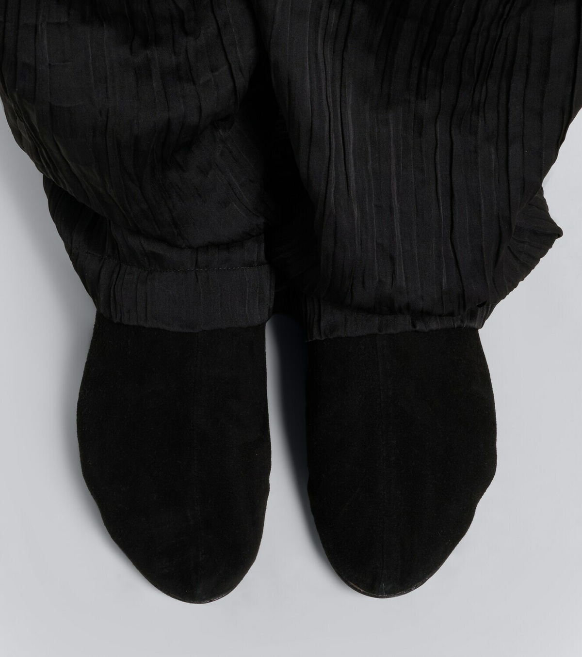 The Row Stellene suede slip-on shoes