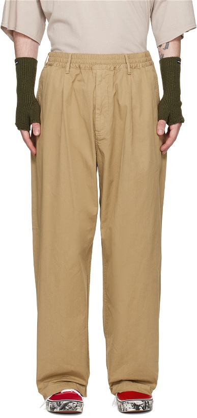 Photo: Undercoverism Beige Patch Pocket Trousers
