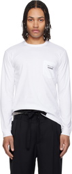 Comme des Garçons Homme White Pocket LS T-shirt