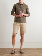 Loro Piana - Straight-Leg Cotton-Blend Bermuda Shorts - Neutrals