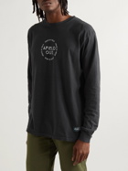 Afield Out® - Peace Garment-Dyed Printed Cotton-Jersey T-Shirt - Black