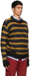 Marni Black Striped Mohair Sweater