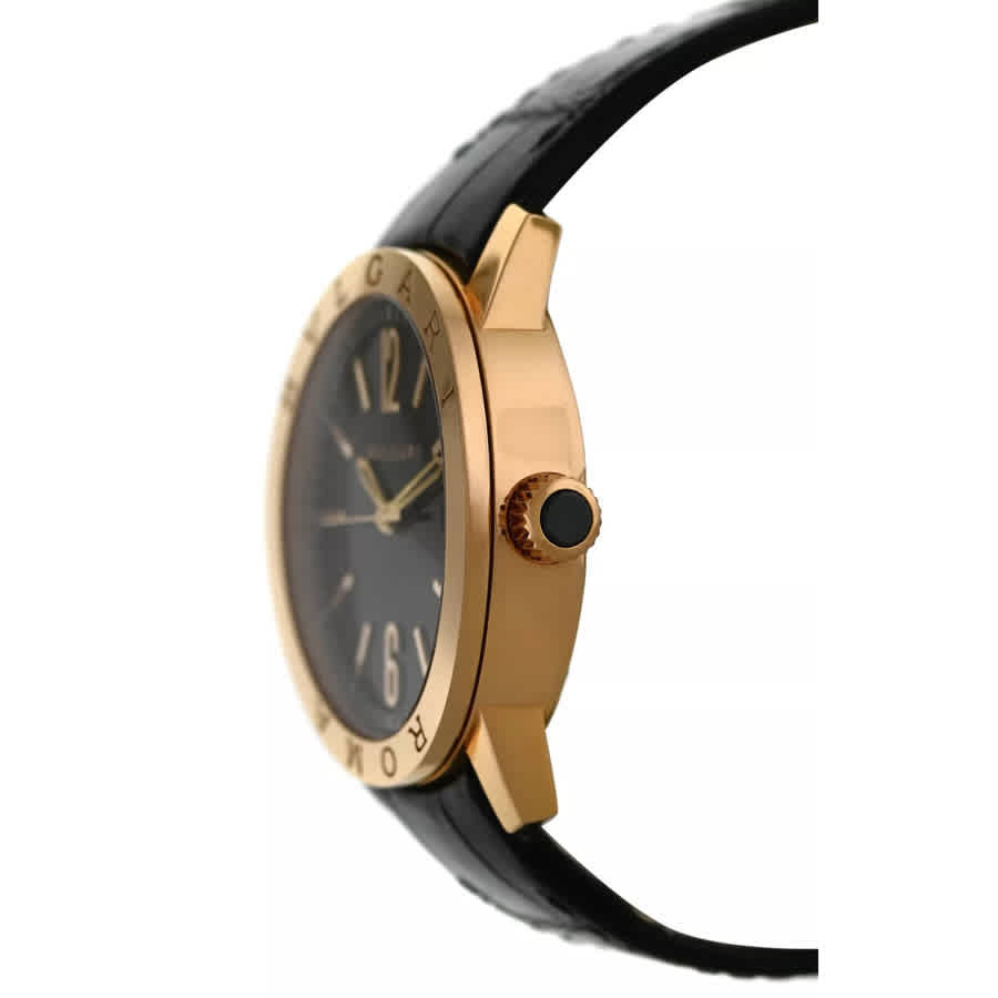 Bvlgari Bulgari Roma Automatic Black Dial Mens Watch BBP39G 96