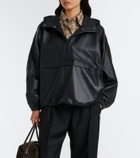 Róhe Hooded oversized leather jacket