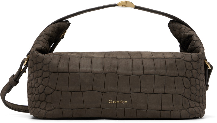 Photo: Calvin Klein Collection Brown Andy Soft Zipped Small Pouch
