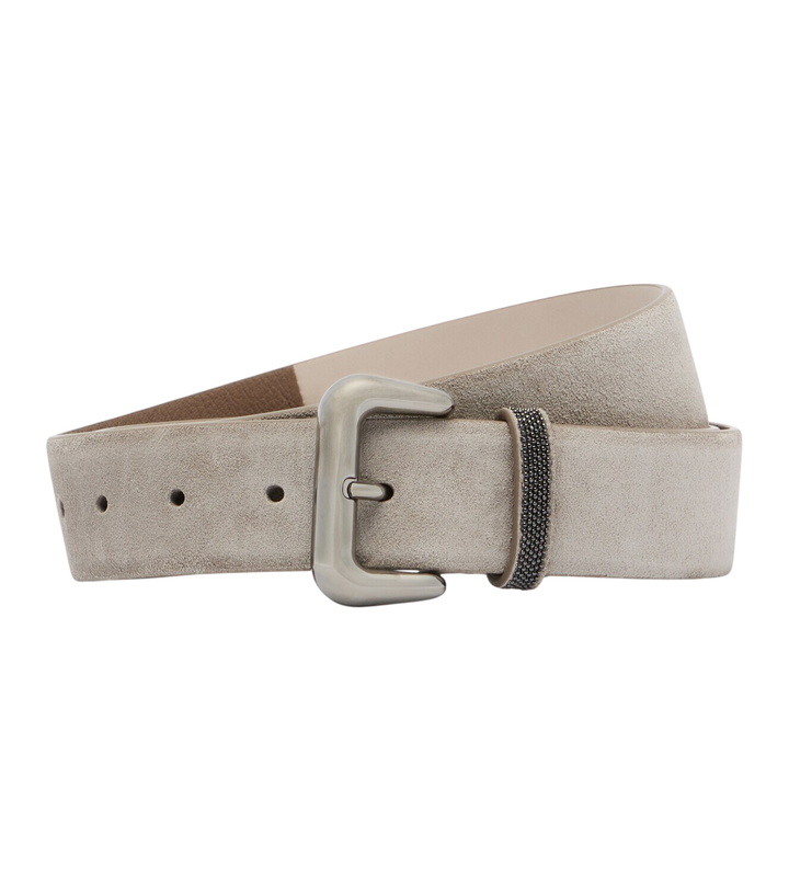 Photo: Brunello Cucinelli Monili suede belt
