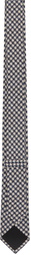 BOSS Navy Houndstooth Tie