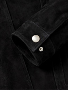 Corridor - Suede Trucker Jacket - Black