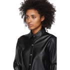 alexanderwang.t Black Faux-Leather Snap Shirt