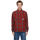 Billionaire Boys Club Red Check Shirt