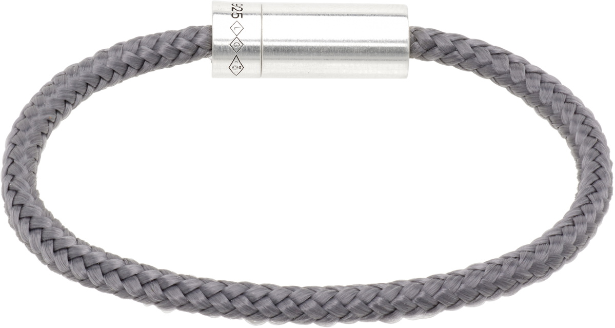 Le Gramme Gray 'le 7g' Nato Cable Bracelet