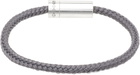 Le Gramme Gray 'le 7g' Nato Cable Bracelet