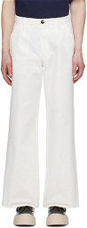 Marni White Flared Trousers