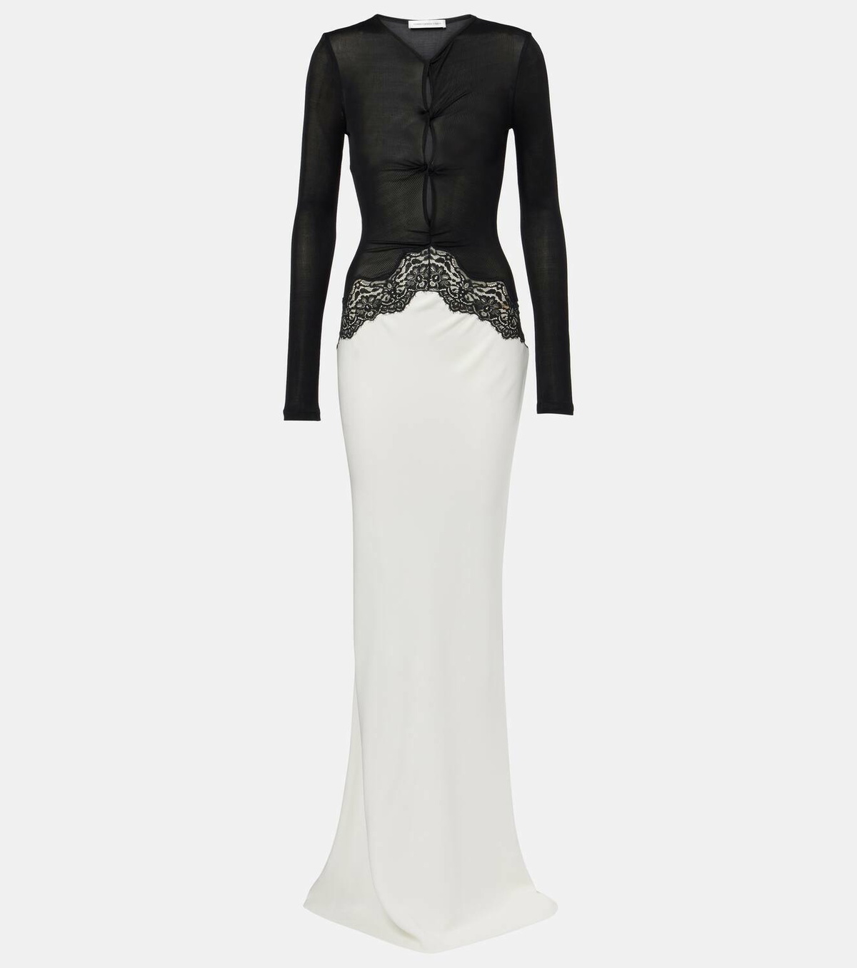 Christopher Esber Lace-trimmed maxi dress Christopher Esber