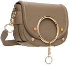See by Chloé Taupe Mara Medium Crossbody Bag