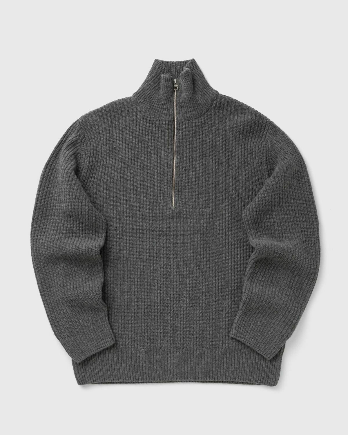 CLOSED ZIPPED JUMPER Grey Mens Pullover
