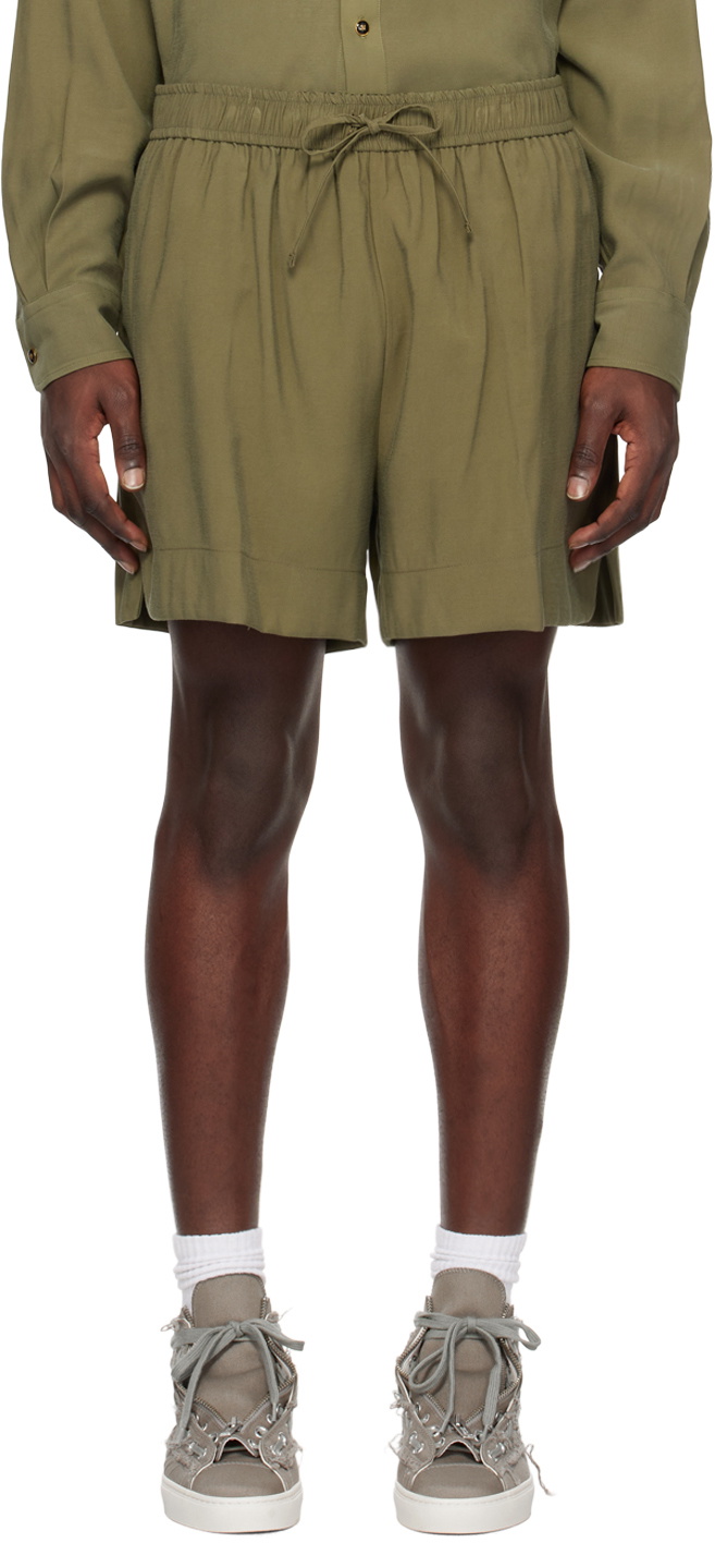 Photo: 4SDESIGNS Khaki Drawstring Shorts