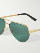 Cartier Eyewear - Aviator-Style Gold-Tone and Acetate Sunglasses