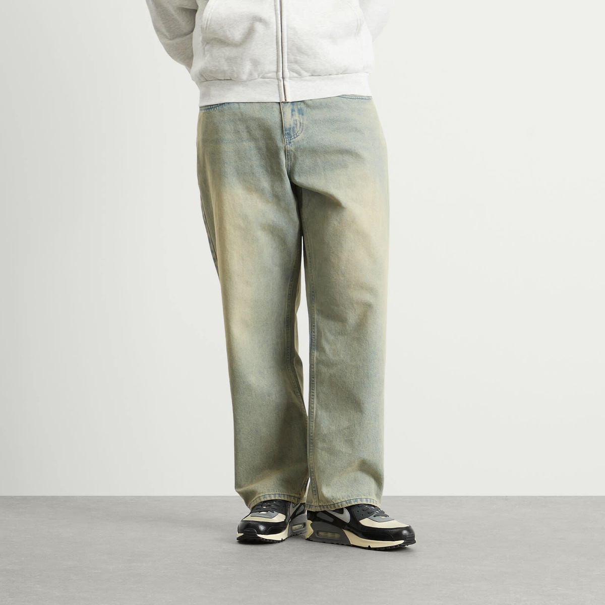 Butter Goods Men's Scorpion Stitch Denim Jeans in Tinted Light Blue