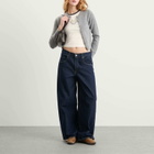 Levi's Women's Horseshoe Raglan T-Shirt in Sugar Swizzle/Dark Sapphire
