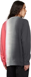 sacai Gray & Pink Tie-Dye Sweatshirt