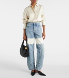 Jil Sander Distressed wide-leg jeans