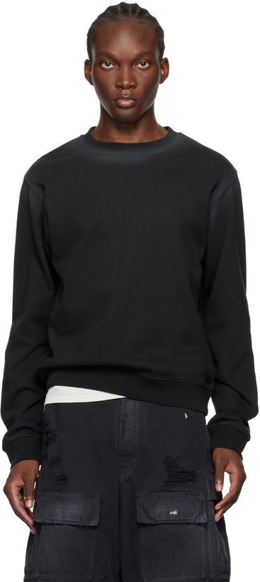 Photo: We11done Black Faded Sweatshirt