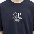 C.P. Company Men's Box Logo T-Shirt in Total Eclipse