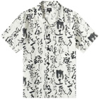 Edwin Men's Private Letter Vacation Shirt in Black/White