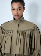 Chloé Gathered High-Collar Jacket