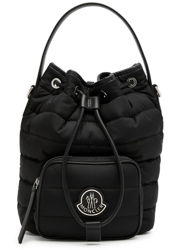 Photo: Moncler Kilia Quilted Shell Bucket bag - Black - One Size