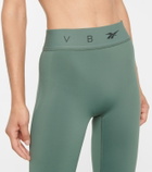 Reebok x Victoria Beckham Logo mid-rise performance leggings