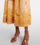 Zimmermann Lucky shirred cotton corset dress